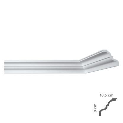 CORNICE DECORATIVA PER SOFFITTO mod. I777 - mm 105 x  90