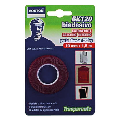 NASTRO BIADESIVO EXTRA FORTE INVISIBILE mm. 19 x 1,5 mt