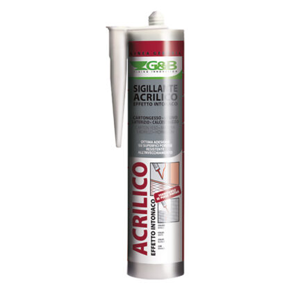 SILICONE ACRILICO EFFETTO RUVIDO 'GEBOSIL' bianco ml 310