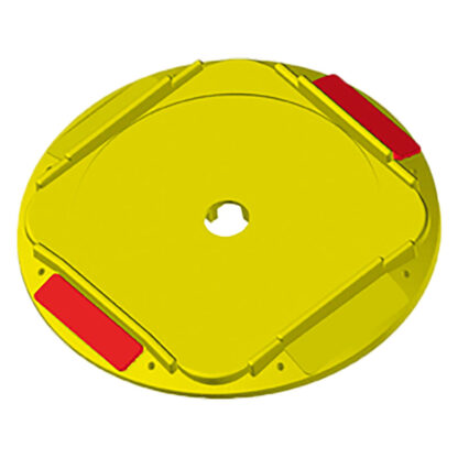 BASETTA INCAVO TONDO CON CATARIFRANGENTE cm 21,1 x 21,6 x h.2,2 (esterno)