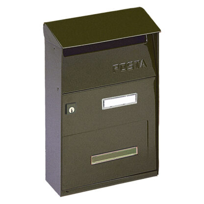 CASSETTA POSTALE SERIE 'EFFE' cm 22 x 11 x h 32,5 vern.verde