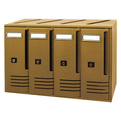 CASSETTA POSTALE SERIE 'CUBO' C5 - cm 52 x 17,5 x H 30 bronzo