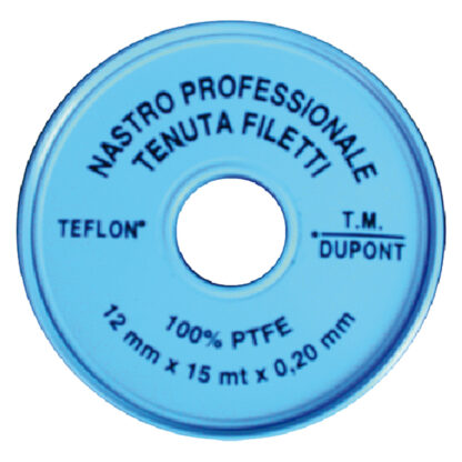 NASTRO TEFLON 'PROFESSIONALE' 1/2 x 15 mt. x 0,2 mm