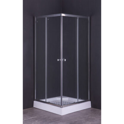 BOX DOCCIA CRISTALLO A DUE PORTE 'GIADA' cm 80 x 120 - H 185