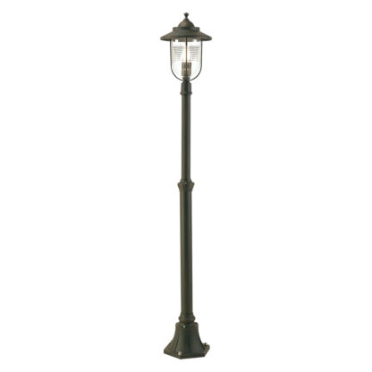 LAMPIONE CON COLONNA 'PORTO' 100 W - cm 25 x 25 x h 184 ruggine