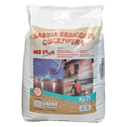 SABBIA QUARZIFERA ESSICCATA kg 25 c.a.